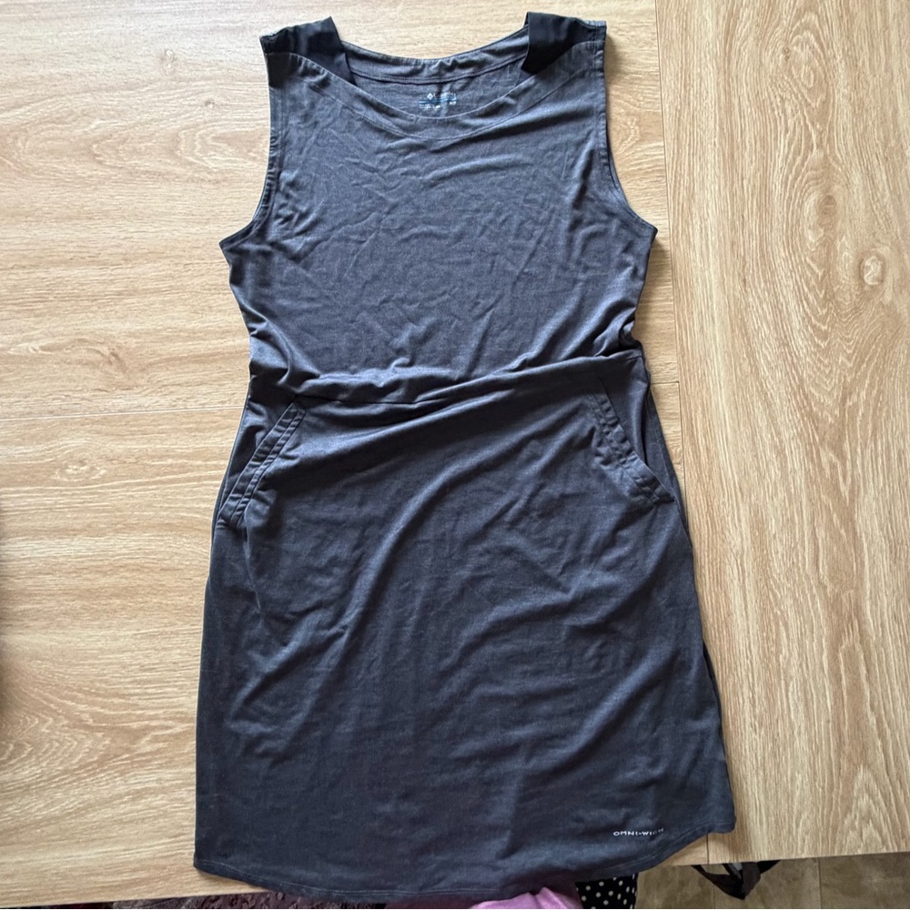 Columbia Omni-Wick Sleeveless Dress Grey/Black Size M